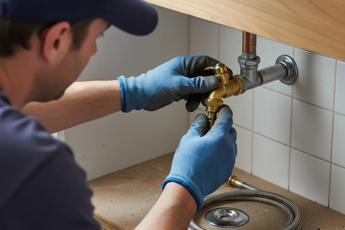 Shutoff valve and fitting work during Emergency Plumbing in Chalk Hill